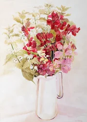 Still Life with Deadnettles and Wallflowers