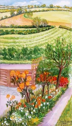 The Cottage Garden and view beyond, 2000