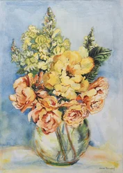 Yellow Roses and Antirrhinums, 2001