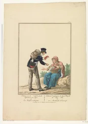 Standing Soldier with Lobster Seller