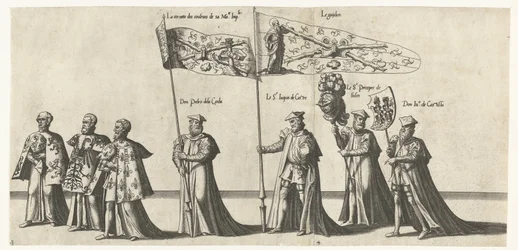 Part of the Procession, No. 3 and 4 (Funeral Procession of Emperor Charles V, 1558)