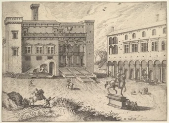 View of the Campidoglio on the Capitoline Hill, from the series Operum antiquorum romanorum, 1562