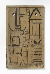 Constructive with Incised Drawing
