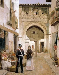 Greengrocer in Granada, 19th Century