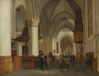 Interior of the Church of St Bavo in Haarlem