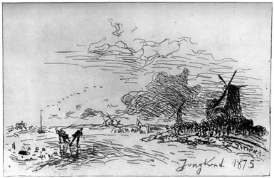 Canal Near Rotterdam, c1830-1890, 1924