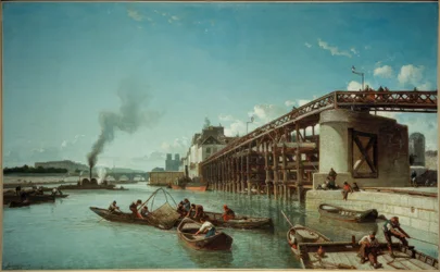 Paris, Harbor Bridge on the Seine (Le Pont de l’Estacade)