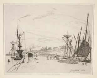 View of the Port from the Railroad of Honfleur