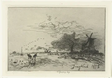 Winter Landscape Near Rotterdam
