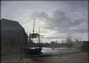 Frederiksholm Canal in Copenhagen with Christian IV
