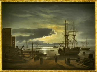 Copenhagen Harbour by Moonlight