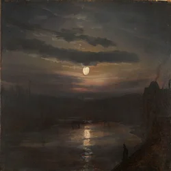 Moonlight over the Elbe