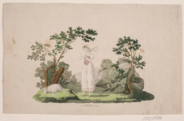 Girl Mourning a Dead Lamb