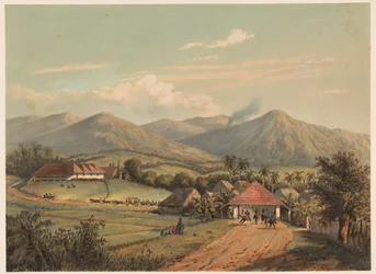 View of the Road Between Buitenzorg and Preanger