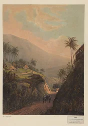 View of a Road to the Salak Valley in Java