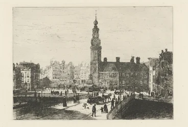 View of the Mint Square in Amsterdam