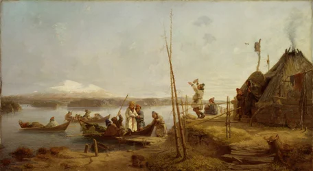 Bridal Homecoming at Lake Hornavan