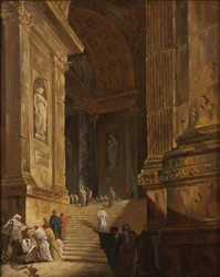 A Temple Staircase, c.1783