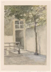 View of a Courtyard from the Artist