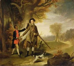The Third Duke of Richmond out Shooting with his Servant, c.1765