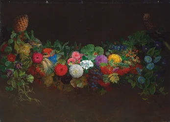 A Magnificent Garland of Fruit and Flowers