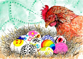 Whimsical Egg Nest