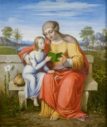 Saint Anne teaching the Virgin to read