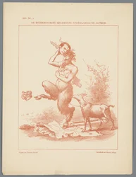 Caricature of Busken Huet, 1886 The Currently Most Beloved Dutch Author
