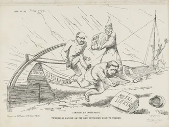 Caricature of Bismarck and the German Confederation, 1866