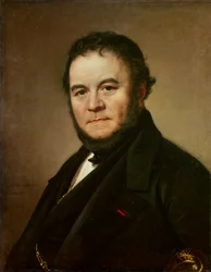 Portrait of Henri Beyle, Known as Stendhal, French Writer