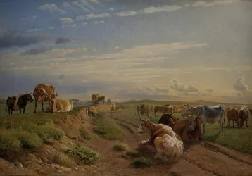 A Milking Place near Vognserup Manor, Zealand