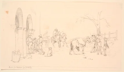 Peasant Outside a Dairy