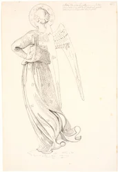 Angel Seen from the Back - after Fra Angelico