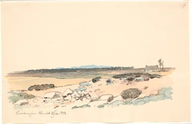 Landscape from Hornbæk with the Plantation and Kullen in the Background