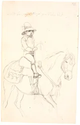 Little Boy Riding a Horse