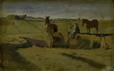Mergling of Vallekilde Parsonage Field, with Hankehøj in the Background
