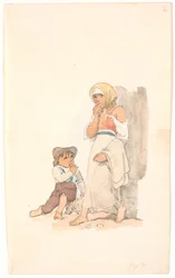 Beggar Children Gnawing on Bread