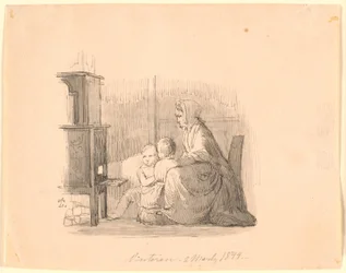 Winter. Illustration for Kaalund