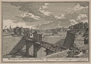 View from the West on the Wöhrder Törlein in Nuremberg