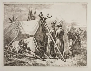 Austrian Military by a Sutler