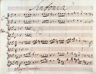 First Page of Musical Score of Adriano in Siria by J A Hasse (1752)