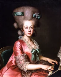 Portrait of a Lady Playing the Harpsichord