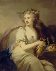 Portrait of Princess Ekaterina Fyodorovna Dolgorukova 1769-1849 as Hebe
