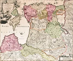 The Baltic Sea From: Baltikum Ducatuum Livoniae et Curlandiae cum vicinis Insulis Nova Exhibitio Geographica