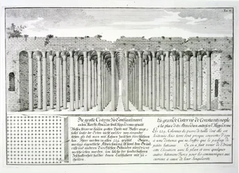 Cistern beneath the Hippodrome, Constantinople, Turkey, from 