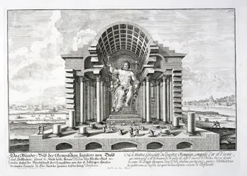 The Statue of Olympian Zeus by Phidias, Plate 5 from 