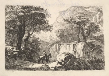 The Horseback Rider in the Gorge, 19th century