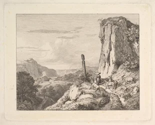 Young Woman with Six Goats