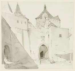 Old City Gate and Adjacent Buildings