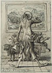Caricature of Dr. Ludwig Schorn in Munich